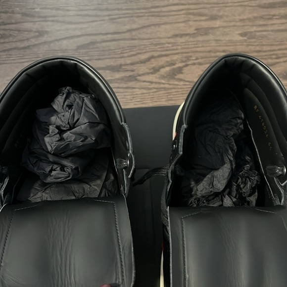 SAINT LAURENT PARIS Alpha Sigma Red High Top Sneakers - Picture 6 of 13